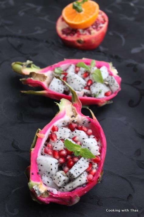 Dragon Fruit Salad Healthy Refreshing Dessert And Its Health