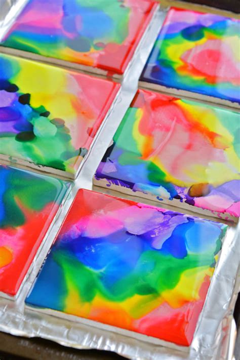 Sharpie Dyed Tile Coasters Using Rubbing Alcohol Coaster Crafts