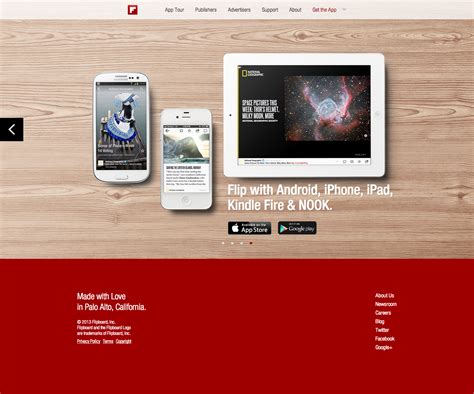 Flipboard - Mobile App Home/Landing Page | Flipboard app 