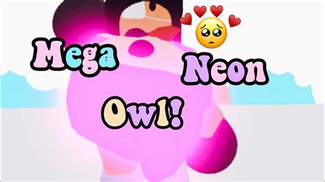 Getting A Mega Neon Owl Roblox Youtube