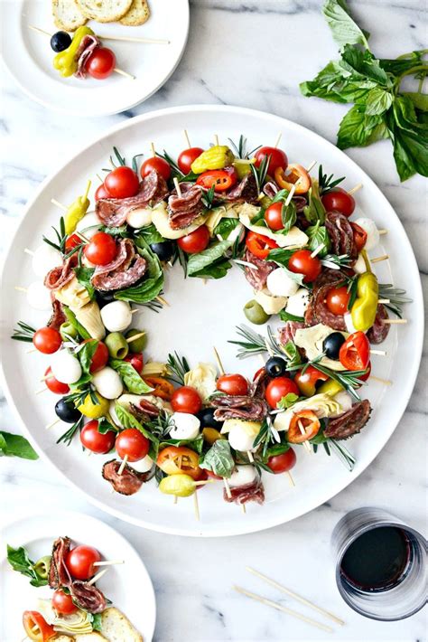 Holiday Antipasto Wreath Simply Scratch