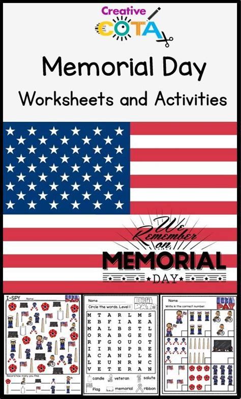 Memorial Day Math And Writing Differentiated Activities And Worksheets