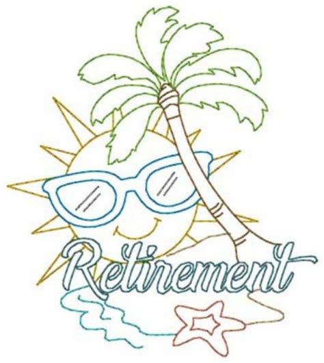 Retirement Machine Embroidery Design Embroidery Library At