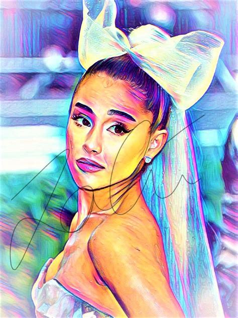 Ariana Grande Abstract Print Arianaabstract8 Ariana Grande Drawings