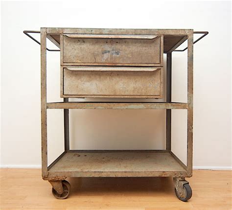See more ideas about cart coffee table, industrial furniture, industrial trolley. Industrial Vintage Mid-Century Rolling Cart Trolley Table ...