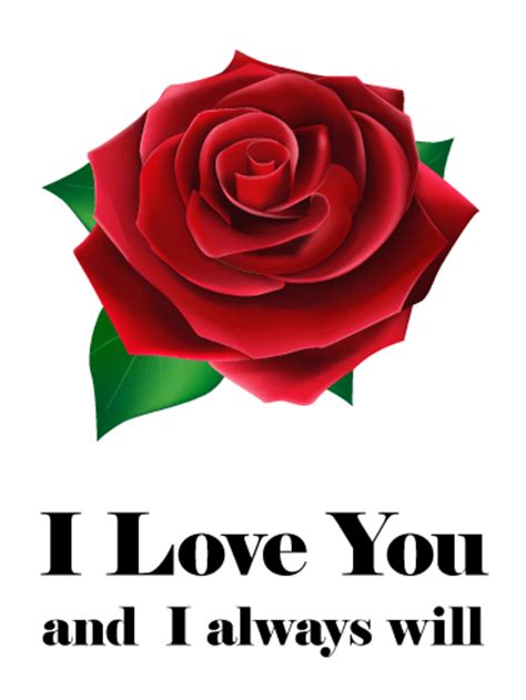 I love you i miss you ukays. I Love You Red Rose Card | Birthday & Greeting Cards by Davia