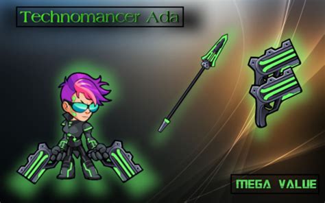 Technomancer Ada Skin Comes With Spear And Blasters Brawlhalla