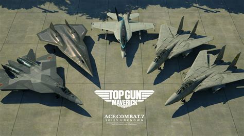 Top Gun Maverick Aircraft Set Llega A Ace Combat 7 Skies Unknown