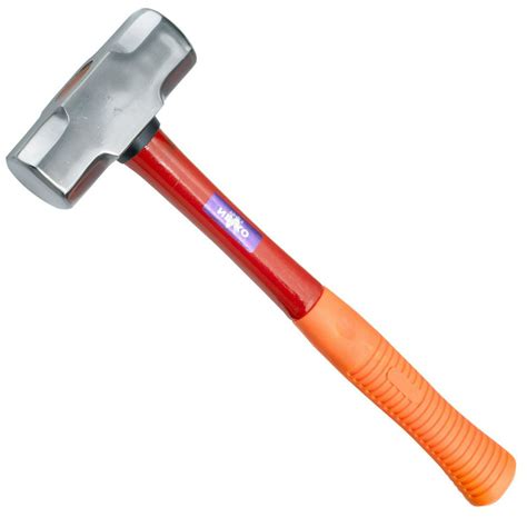 02867a Fiberglass Sledge Hammer Heavy Duty Forged Steel Rubber Grip