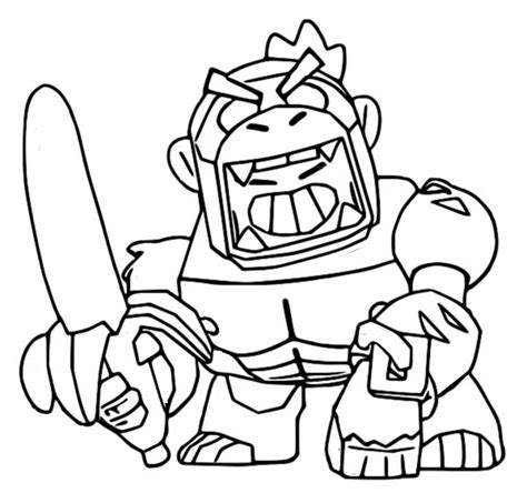 Brawl Stars Coloring Pages Surge