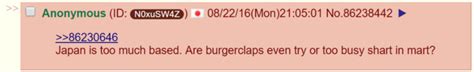 Japan Is Too Much Based Are Burgerclaps Even Try Or Too Busy Shart In