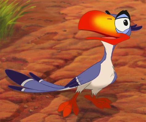 Zazu is a supporting character in Disney's 1994 animated feature film
