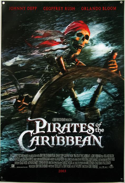 The curse of the black pearl is a 2003 american fantasy swashbuckler film directed by gore verbinski and the first film in the pirates of the caribbean film series.produced by walt disney pictures and jerry bruckheimer, the film is based on walt disney's pirates of the caribbean attraction at disney theme parks. Pirates Of The Caribbean Poster: 60+ Amazing Posters of ...