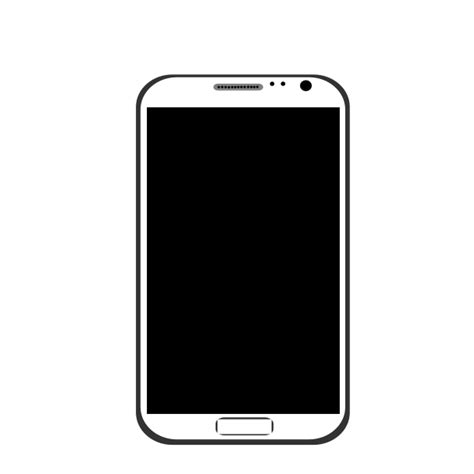 Outlined Mobile Telephone Free Svg