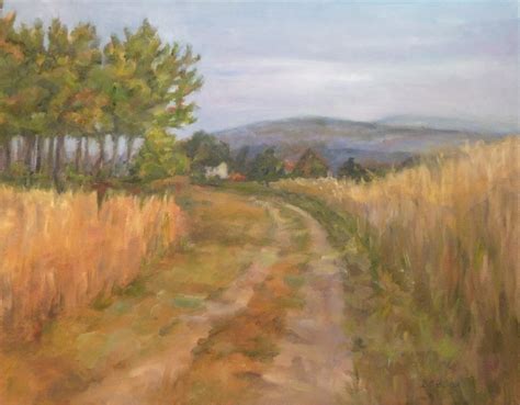The road home is a painting based on the road that i live on. Daily Painting Projects: Corn Field Road Oil Painting ...