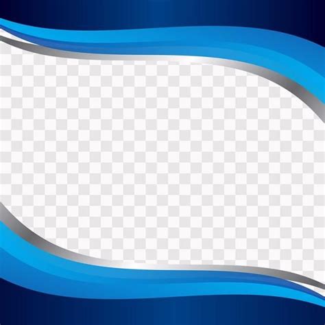 Blue Wavy Shapes On Transparent Background Curved, Blue Clipart