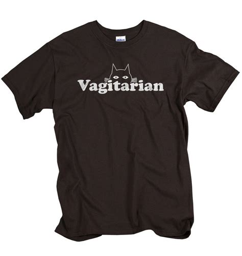 vagitarian t shirt funny adult humor pussy cat mens rude etsy