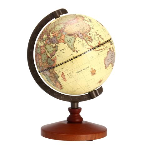 55 Vintage Desktop Table Rotating Earth World Map Globe Antique