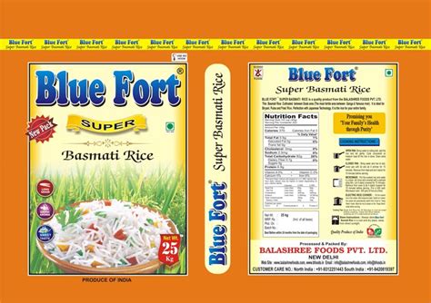 Below is a table representing the nutrition and calories in 100g cooked basmati rice, as per fatsecret. Blue Fort Super Basmati Rice Manufacturer & Exporters from ...