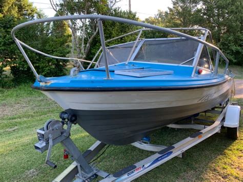 Stebre Craft Solid Fibreglass Boat Hull Trailer Is Seperate Outboard Is Sold For Sale From