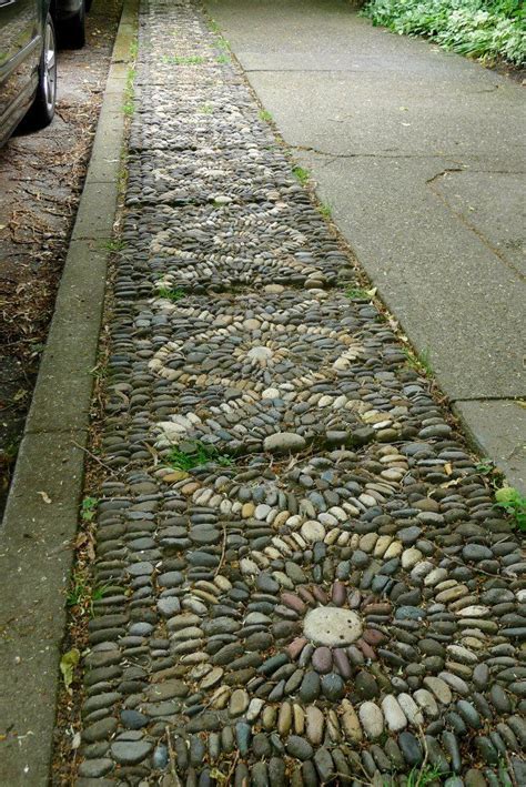 Pin By Jennifer Slipp On Pebble Mosaics Stone Walkway Pebble Mosaic