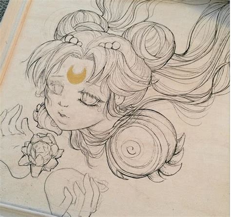 Sailor Moon Painting Wip By Camilladerrico On Deviantart