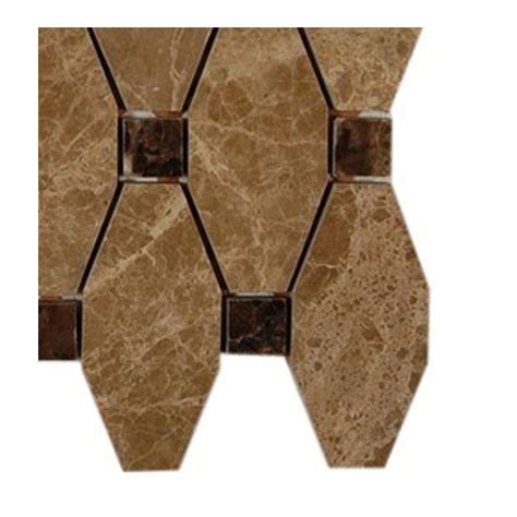 Ivy Hill Tile Artois Hexagon Emperador Marble Mosaic Floor And Wall