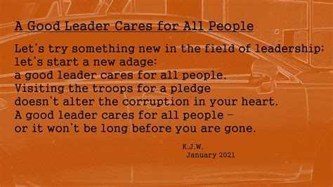 Poem A Good Leader Cares For All People Care For All Poems Leader