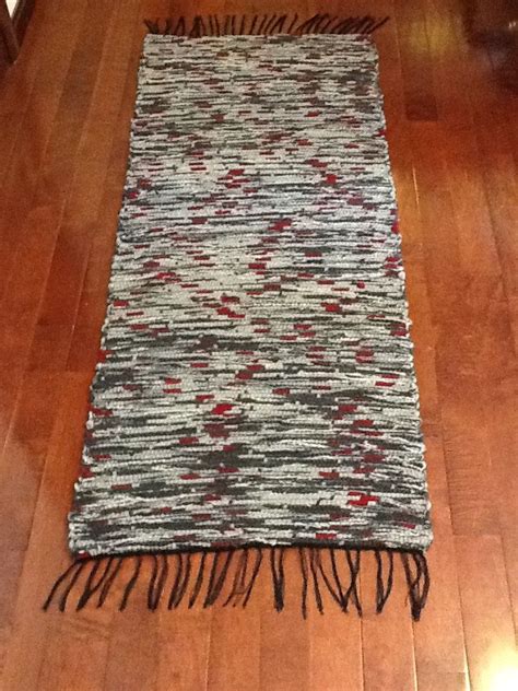 Handwoven 25x64 Inch Pendleton Wool Rug Traditioner Rag Rug Bo Ho Rug