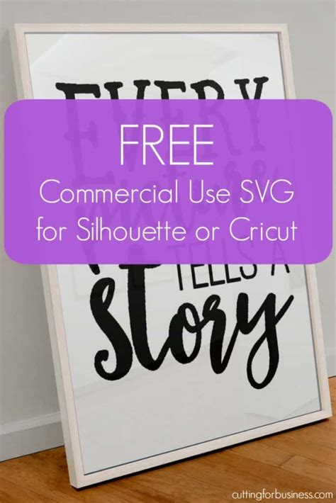 Free 'Every Picture Tells a Story' SVG Cut File - Cutting for Business
