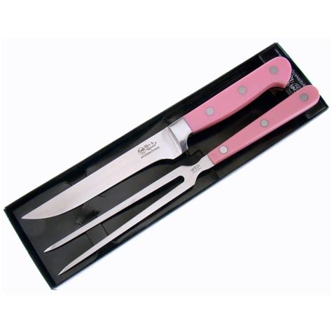 Shop Hen And Rooster 2 Piece Pink Carving Set Free Shipping On Orders
