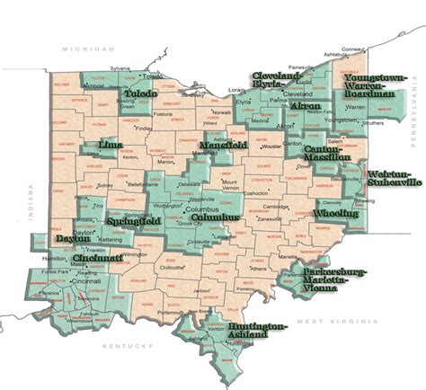 Ohio Msa Selection Map