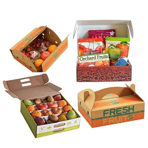 Custom Printed Corrugated Cardboard Vegetable Delivery Packing Carton