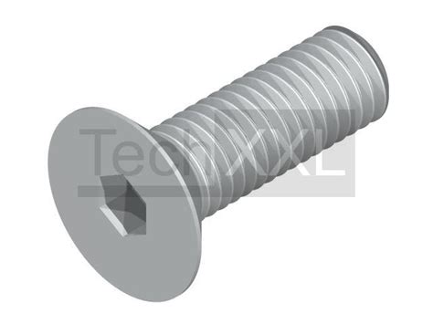 Countersunk screw M8x25 galvanized ️ Profile technology - Item No 101557