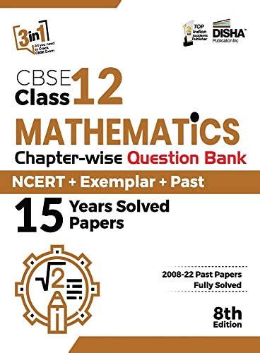 Buy Cbse Class Mathematics Chapter Wise Question Bank Ncert Exemplar Past Years