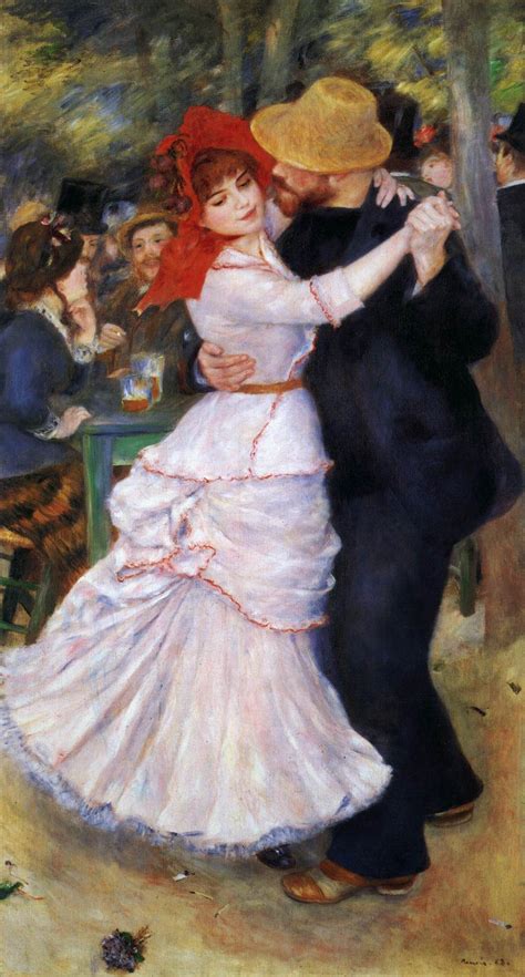 Dance At Bougival 1883 Oil On Canvas 182 X 98 Cm Museum Of Fine Arts