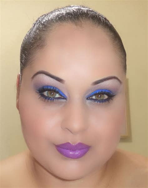 Purple Lips Blue Eyes Dramatic Carnival Makeup Insatiable Makeup