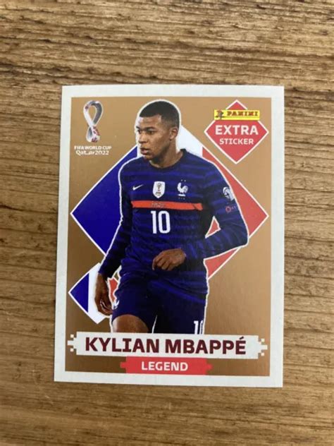 PANINI WORLD CUP Qatar 2022 Kylian Mbappe Bronze Legend Sticker 13