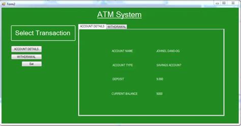 Atm System Using Visual Basicnet With Source Code 2022