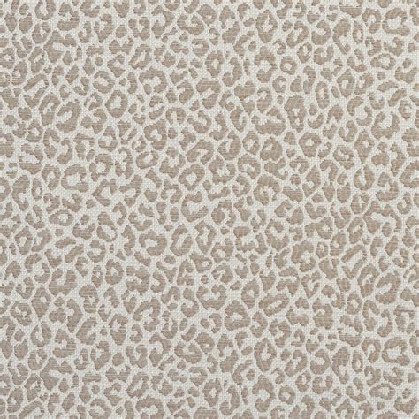 A Taupe Leopard Woven Textured Upholstery Fabric Damask Upholstery