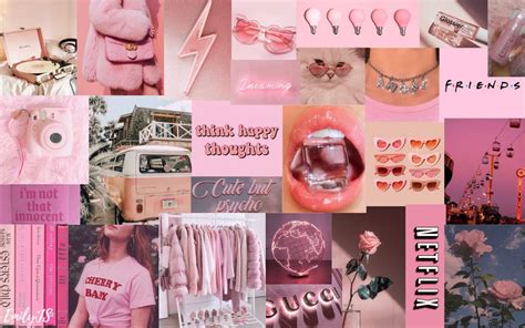 View Pink Aesthetic Collage Desktop Wallpaper Imagetowerage My XXX