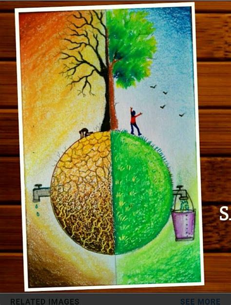 Pin By Swati P On Craft Ideas Earth Drawings Earth Day Drawing Save Earth Drawing