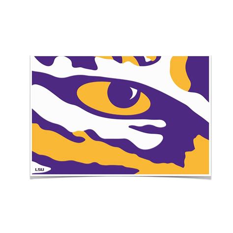 Lsu Tigers Eye Of The Tiger College Wall Art College Wall Art