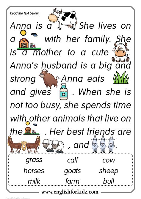 Free printable reading comprehension worksheets for grade 1. Animal Comprehension Worksheets | Printable Worksheets and Activities for Teachers, Parents ...