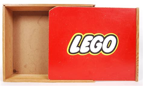 An Original Vintage Lego Classic Wooden Storage Box For Early Sets The