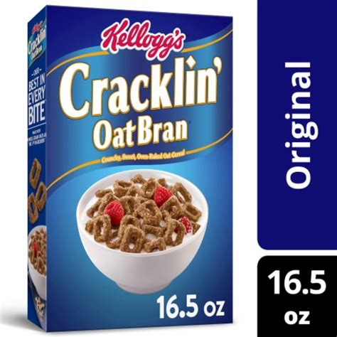 Kelloggs Cracklin Oat Bran Original Cold Breakfast Cereal 165 Oz