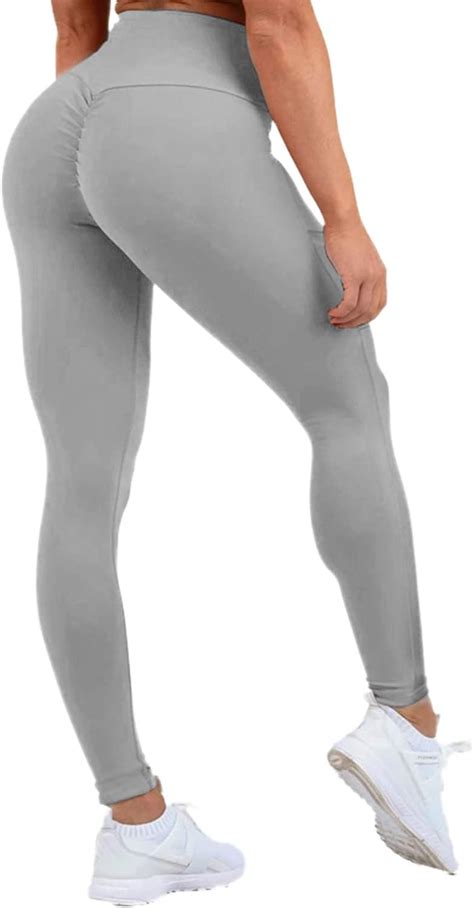 Durofit Legging Sport Femme Avec Poche Push Up Fesses Pantalon De Yoga