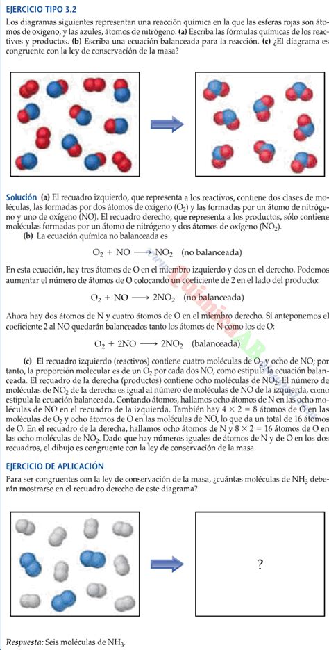 Ecuaciones QuÍmicas Teoria Y Ejercicios Resueltos QuÍmica Paso A Paso