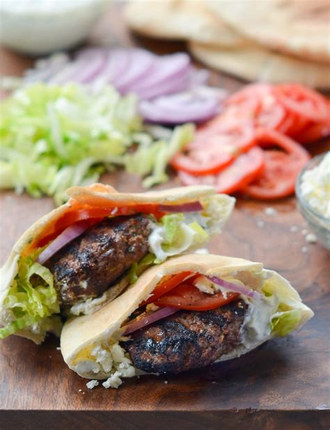 Greek Style Lamb Burgers Once Upon A Chef