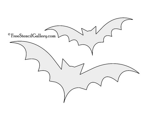 Dynamic Bat Stencil Printable Gary Website